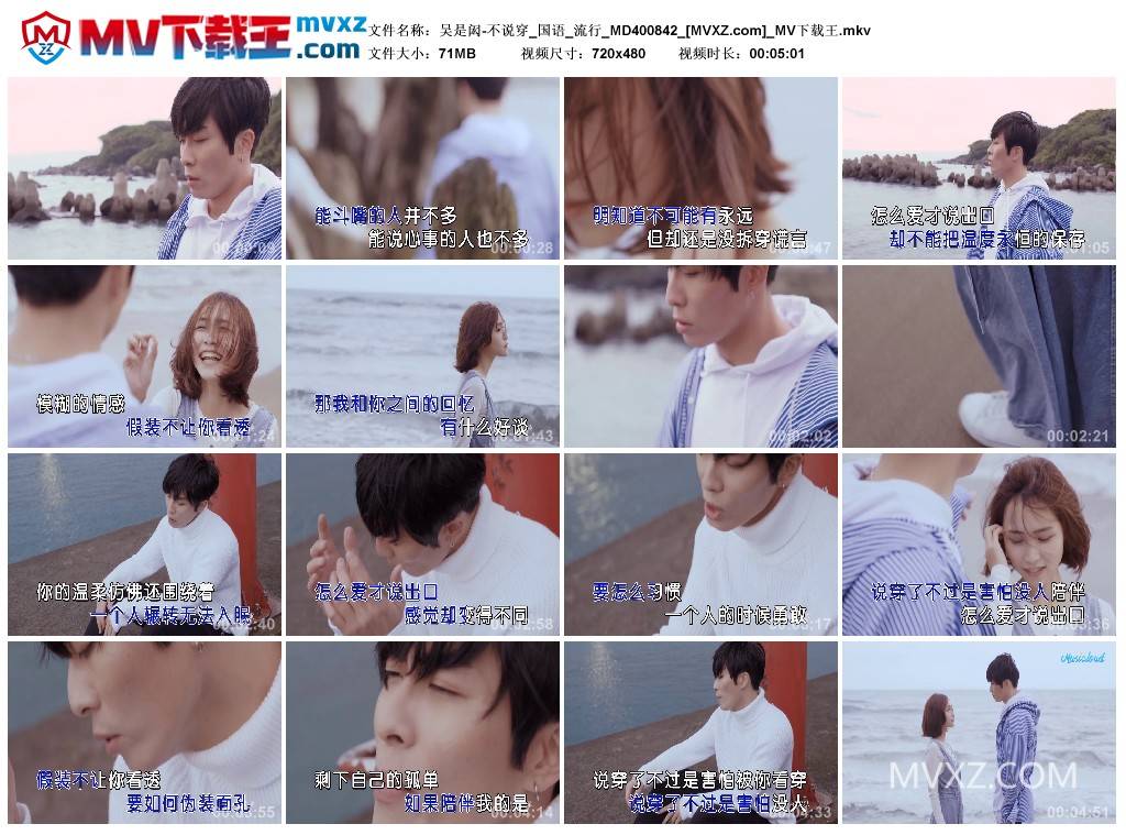 吴是闳-不说穿_国语_流行_MD400842